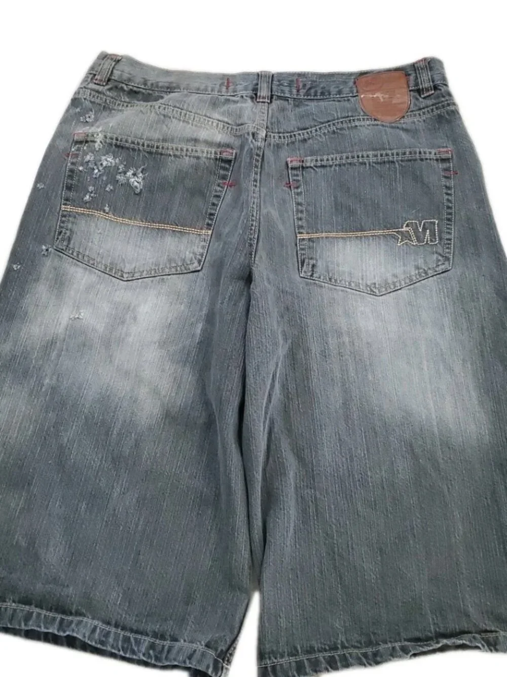 Mecca Denim Shorts Mens 36 (38) Black Jean Rap Baggy Streetwear Urban 90's Y2K